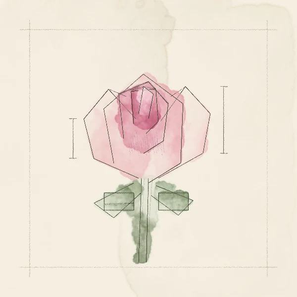 A peony scroll painting